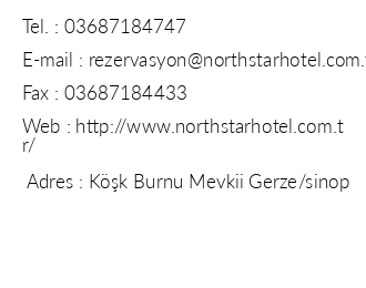 North Star Hotel Gerze iletiim bilgileri